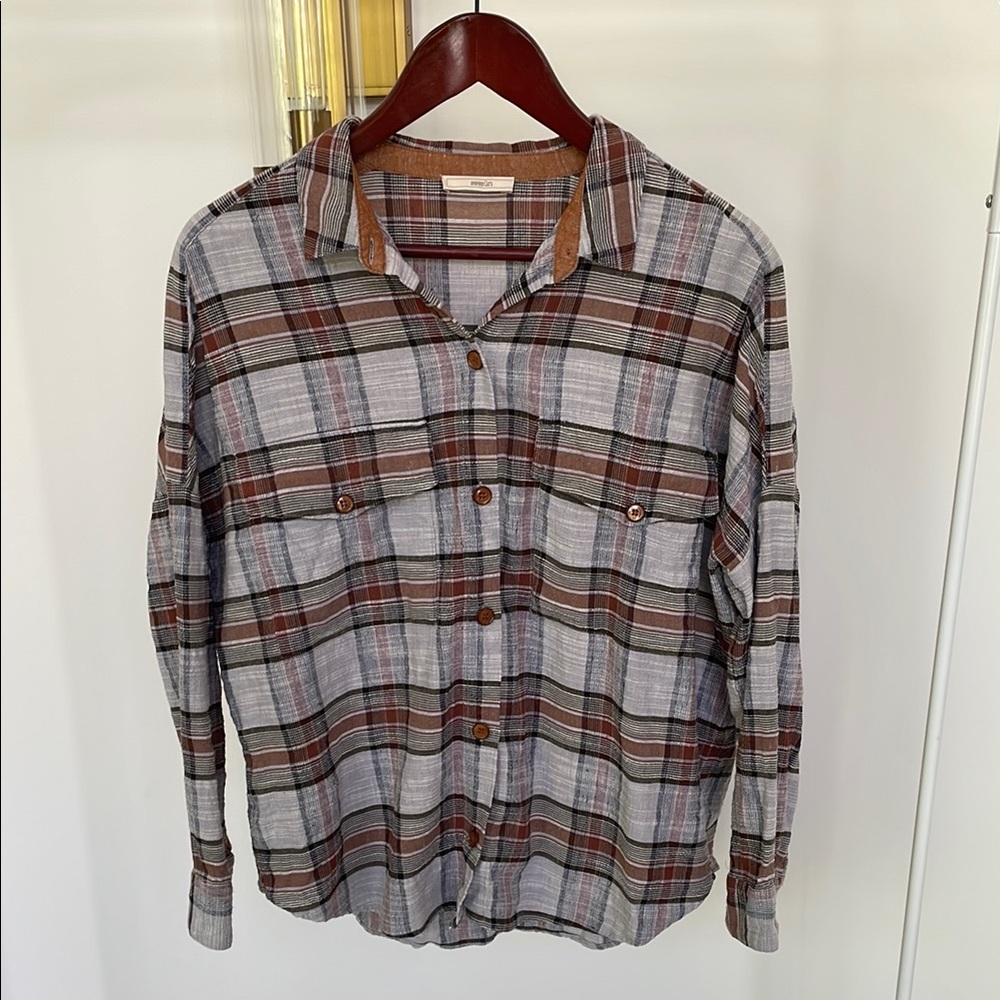 Sessun women’s plaid button up shirt